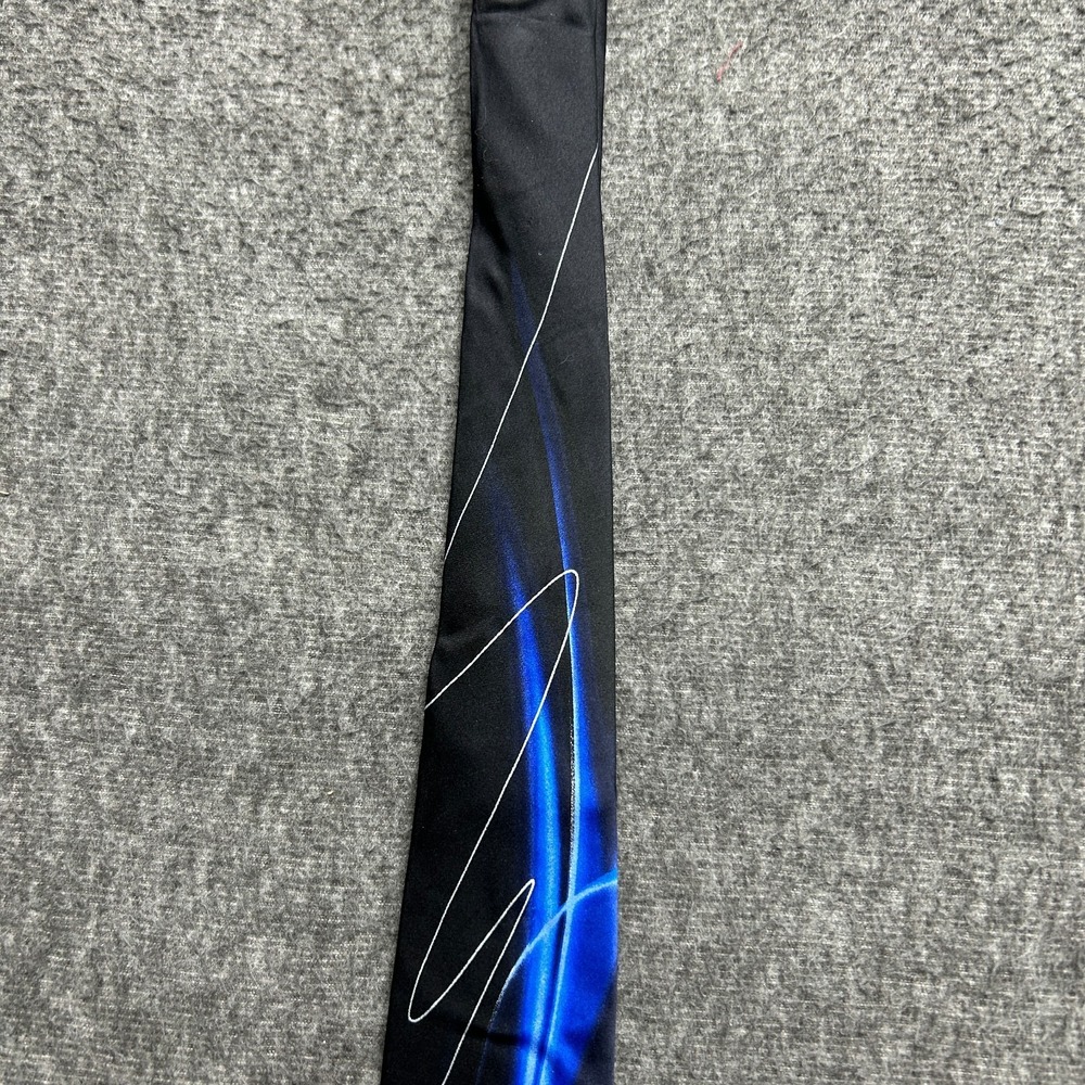 J Garcia Tie Collectors Edition Snail Garden 100% Silk Extra Long Blue Black - Picture 7 of 7